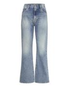 Replay Becka Trousers Mid Waist Flared Original Blå