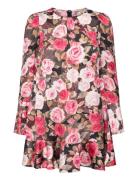 By Ti Mo Satin Shift Dress Rosa