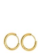 Timi Of Sweden Hollie - Hoop Earrings 17Mm Stainless Steel Guld