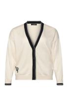Lauren Women Two-T Cotton-Blend Cardigan Kräm