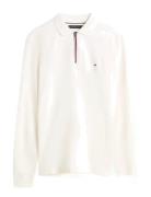 Tommy Hilfiger Ls Liquid Rwb Zip Reg Polo Kräm
