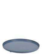 Present Time Tray Servir Round Medium Blå