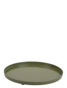 Present Time Tray Servir Round Extra Small Khaki Green
