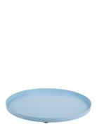 Present Time Tray Servir Round Small Blå