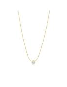 Timi Of Sweden Lynne - Crystal Necklace Stainless Steel Guld