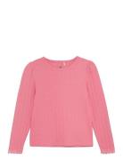 En Fant T-Shirt Ls Pointelle Rosa