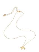 Timi Of Sweden Quinn - Leopard Charm Dangling Necklace Gold Guld