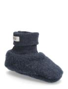 Huttelihut Footies Wool Fleece 2-Layer Marinblå
