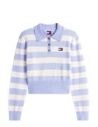 Tommy Jeans Tjw Fluffy Polo Sweater Lila