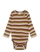 Petit Piao Body L/S Modal Multi Striped Multi/patterned