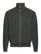 Fred Perry Dash Taped Track Jacket Grön
