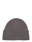 Selected Slflulu Wool Blend Knit Beanie Noos Grå