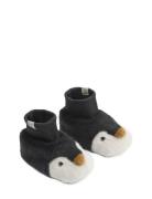 Liewood Beth Penguin Plush Slippers Svart