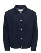 ONLY & SONS -Onseliot Structure 0075 Jacket Cs Marinblå