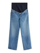 Lindex Trousers Denim Hanna Mom Blå