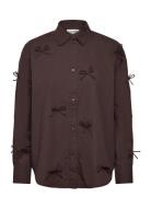 Soaked In Luxury Sljoa Bow Shirt Brun